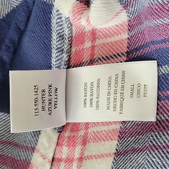 Rails blue flannel long sleeve shirt size women's size small - Picture 12 of 15
